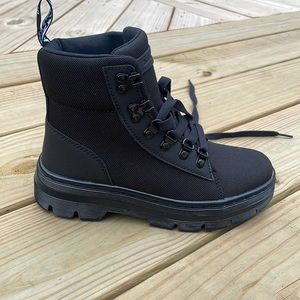 Dr. Martens Doc Combs Combat Boots Womens Size 6 Black Extra Tough Nylon